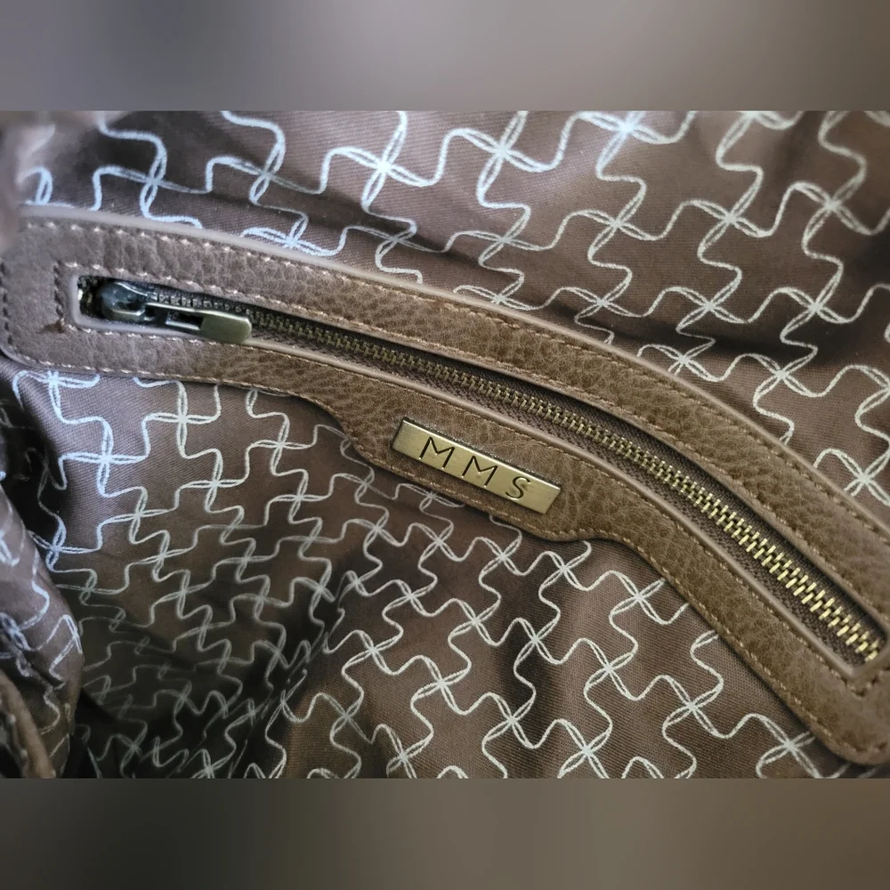 ✨️HP✨️MMS Design Studio | Women's Brown Vegan Leather Backpack (OS) - Picture 7 of 15